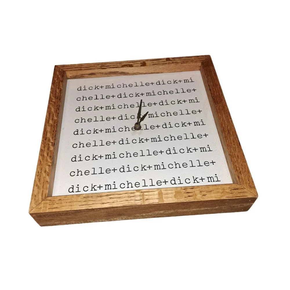 Attention Dick & Michelle - Fun & Fabulous wooden Vintage WORKING Wall Clock